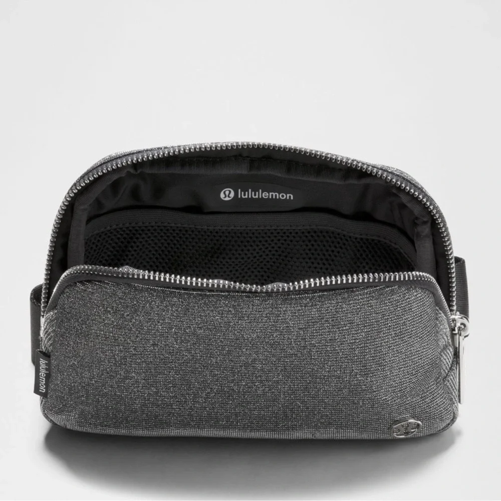 lululemon Everywhere Belt Bag Dark Silver/graphite Gray Glitter 1 Liter NWt - Picture 5 of 8